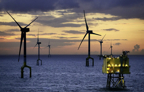 [image]The first ever HVDC grid connection from an offshore wind farm, BorWin1 converter station in the North Sea