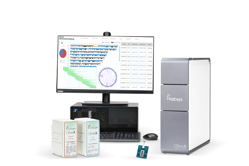 [image]OhmX (The monitor shows an analysis image by Human Chromosome Explorer)