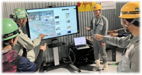 [image]Figure 2. A hazard prediction training session using the system