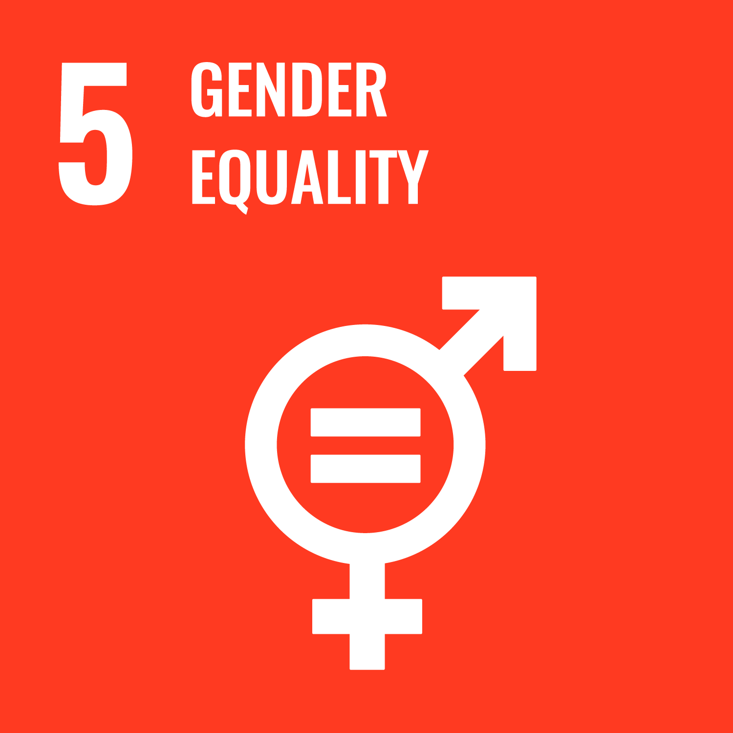 logo : SDGs 5 Gender equality