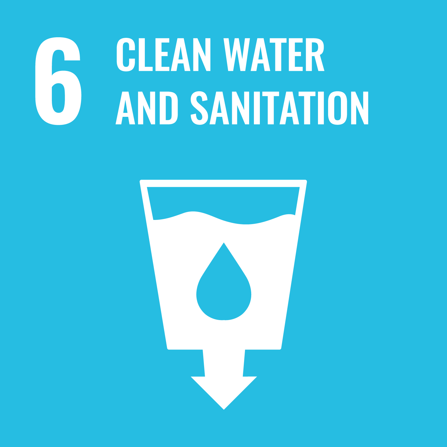 logo : SDGs 6 Clean water and sanitation