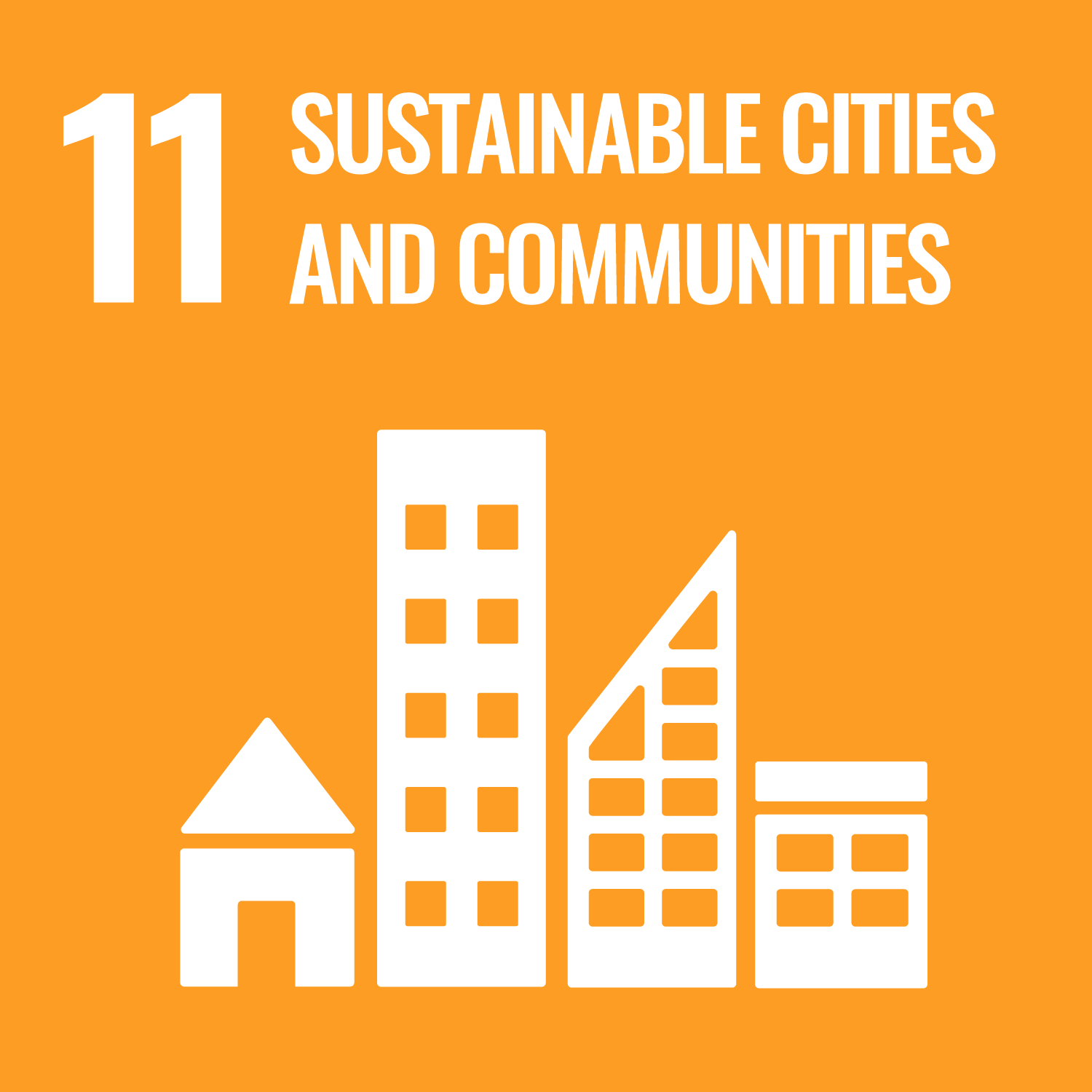 logo : SDGs 11 Sustainable cities and communities