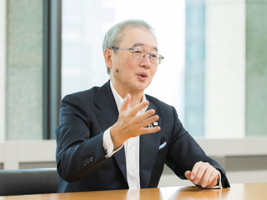 photo : Keiji Kojima, President & Chief Executive Officer, Hitachi, Ltd.